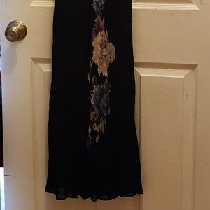 Stunning  dress with spaghetti straps, hand painted with beads and sequins.